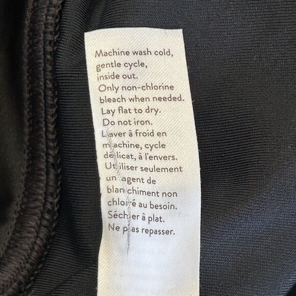 Spanx Faux Leather Leggings Women Medium Black Sheen Full Length Tummy Control - Picture 10 of 11